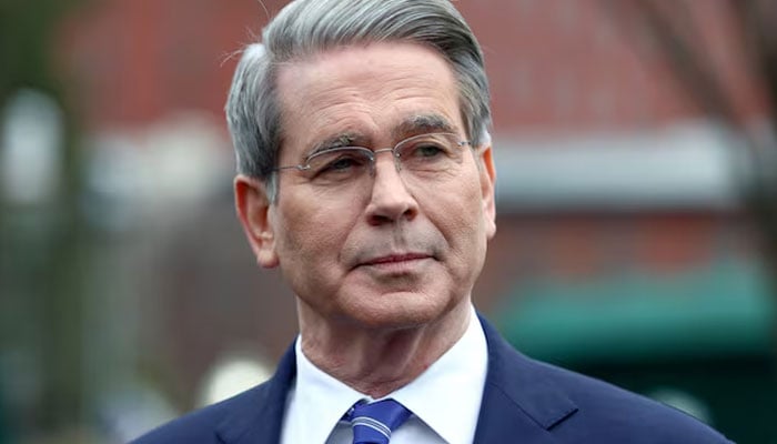US Secretary of the Treasury Scott Bessent speaks to reporters before walking into the White House in Washington, US, March 13, 2025. — Reuters