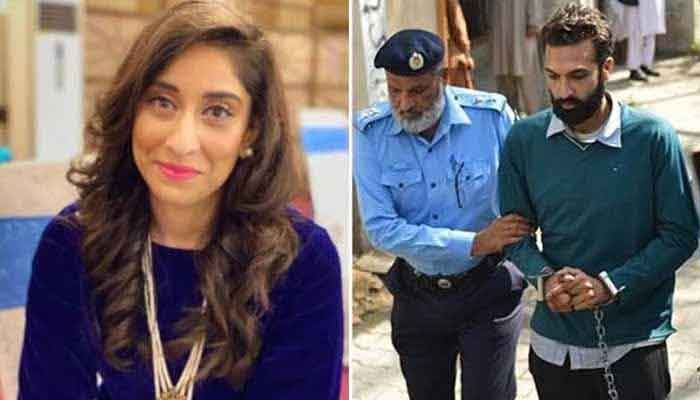 The combined image shows Noor Mukadam (L) and Zahir Jaffer (R). — X/Geo News Screengrab/File