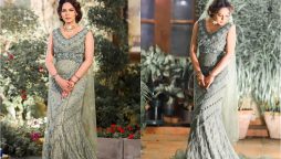 Sukynah Khan Stuns in Green Embroidery Gown